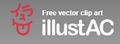 illustAC|免费矢量剪贴画资源库 Logo