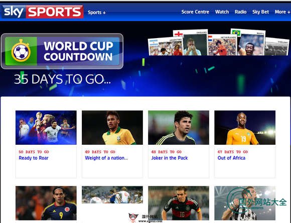 SkySports:英国天空体育直播电视台官网