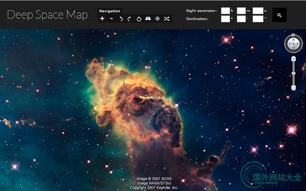 DeepspaceMap:在线太空地图模拟平台 DeepspaceMap:在线太空地图模拟平台