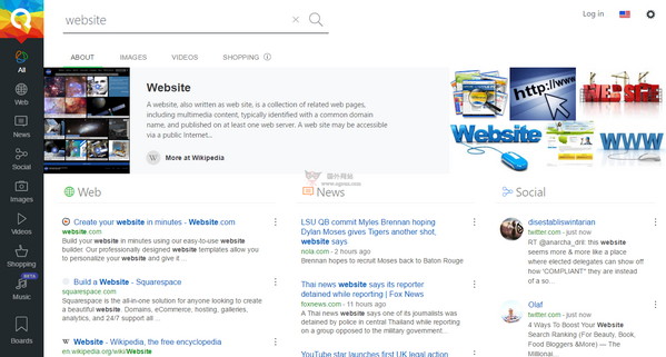 法国Qwant搜索引擎
