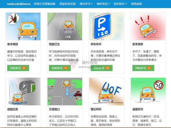 新西兰交通法规Roadcode的理论考试 新西兰交通法规Roadcode的理论考试