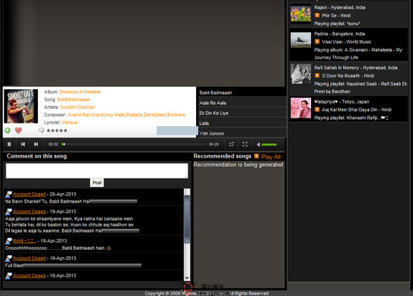Hummaa:印度在线音乐试听网