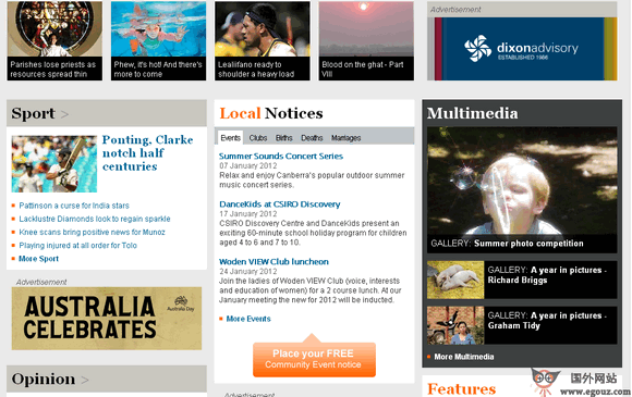 CanberraTimes:堪培拉时报 canberratimes堪培拉报纸