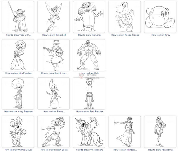 SuperColoring:免费涂鸦插画打印网