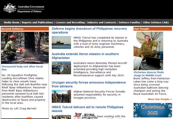 Defence:澳大利亚国防部