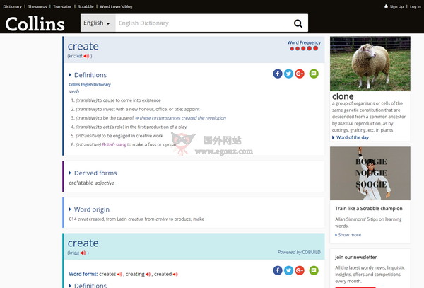 CollinsDictionary:科林斯英语词典 CollinsDictionary:科林斯英语词典