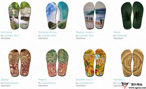 FlyingFlips:艺术人字拖鞋设计平台