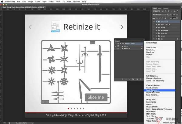 Retinize:网页设计PhotoShop切图工具