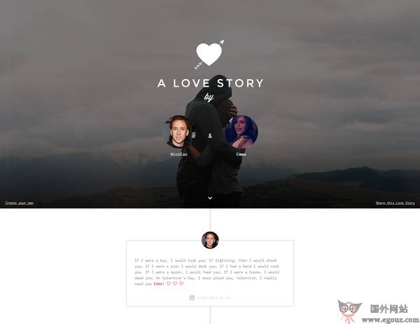 LoveStory:在线爱的故事制作分享网